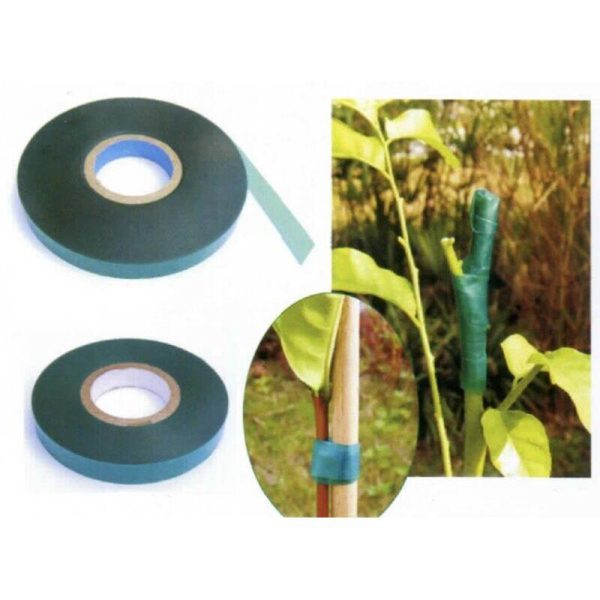 Banda pentru legat plante de suporturi, plastic, verde, 11 mm x 35 m