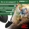 Harlet, cazma, ascutit, cu margini zimtate, coada lemn, 22x30x115 cm, Strend Pro Premium RedShark