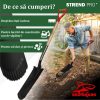 Harlet, cazma, ingust, cu varf zimtat, coada lemn, 12.5x40x128 cm, Strend Pro Premium RedShark