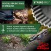 Harlet, cazma, ingust, cu varf zimtat, coada lemn, 12.5x40x128 cm, Strend Pro Premium RedShark