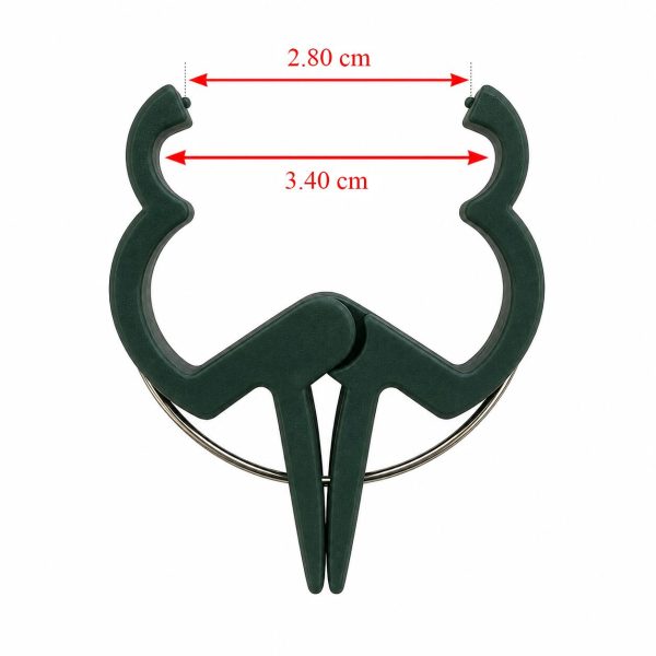 Clema de prindere pentru plante, 63 mm, pentru araci de max 16.2 mm, set 12 buc, Strend Pro