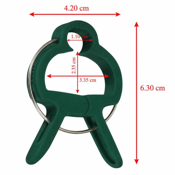Clema de prindere pentru plante, 63 mm, pentru araci de max 16.2 mm, set 12 buc, Strend Pro