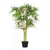 Planta artificiala, bambus cu ghiveci, verde, 16×120 cm