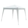 Pavilion pentru gradina/terasa, cadru metalic, material Oxford, pliabil, cu geanta, alb, 3x3x2.4 m