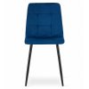 Set 4 scaune bucatarie/living, Artool, Kara, catifea bleumarin, picioare metal negru, 44.5×50.5×87 cm
