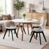 Scaun bucatarie/living, Artool, Mark, PP transparent, picioare negre, 49x43x82 cm