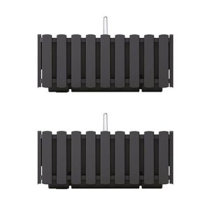 Set 2 jardiniere decorative cu suport metalic