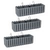 Set 3 jardiniere decorative cu suport metalic