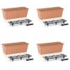 Set 4 jardiniere decorative cu sistem de irigare