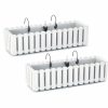 Set 2 jardiniere decorative cu suport metalic