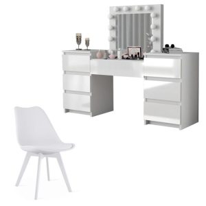Set masa de toaleta/machiaj Antonia + scaun Mark