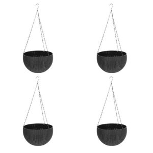 Set 4 ghivece de flori suspendat 26x16 cm