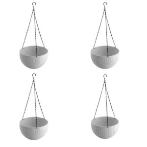 Set 4 ghivece de flori suspendat 26x16 cm