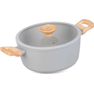 Oala ceramica cu capac de sticla
