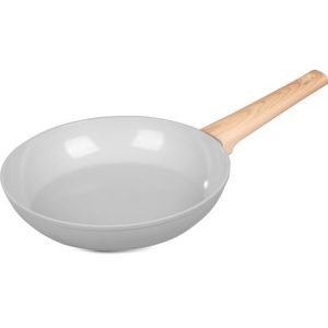 Tigaie ceramica cu maner lemn