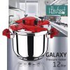 Oala sub presiune din inox, 12 L, Perfect Home Galaxy