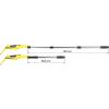 Aspirator de geamuri si oglinzi, electric, maner telescopic 120 cm, stergator/curatator fara fir cu acumulator 200 mAh, 280 ml, laveta microfibra