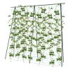 Ansamblu suport araci cu plasa pentru crestere castraveti, fasole, mazare, 210x210x1.6 cm