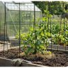 Ansamblu suport araci cu plasa pentru crestere castraveti, fasole, mazare, 120x120x1.1 cm, Strend Pro