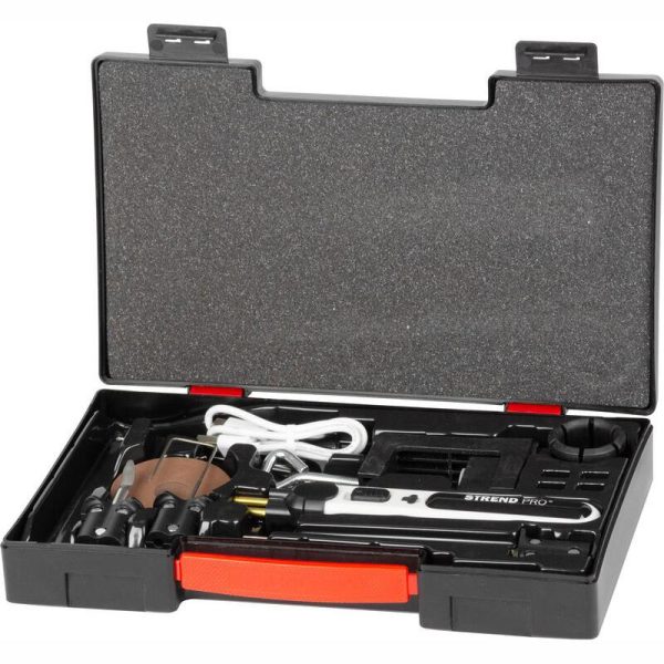 Aparat electric pentru taiat polistiren, cu accesorii si geanta, incarcare USB, 2000 mAh