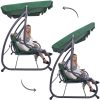 Balansoar gradina, Springos, 3 locuri, verde, 194x122x167-200 cm, functie pat, max 280 kg, Venetia