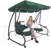 Balansoar gradina, Springos, 3 locuri, verde, 194x122x167-200 cm, functie pat, max 280 kg, Venetia