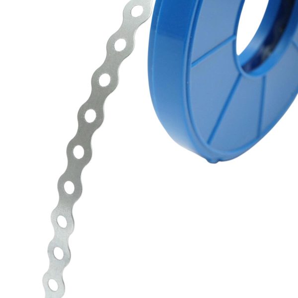 Banda metalica perforata, 12×0.7 mm, lungime 10 m