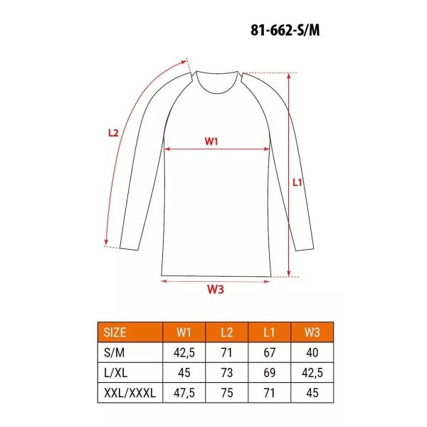 Bluza de corp termica, model Coolmax, albastru, marimea S/M, NEO