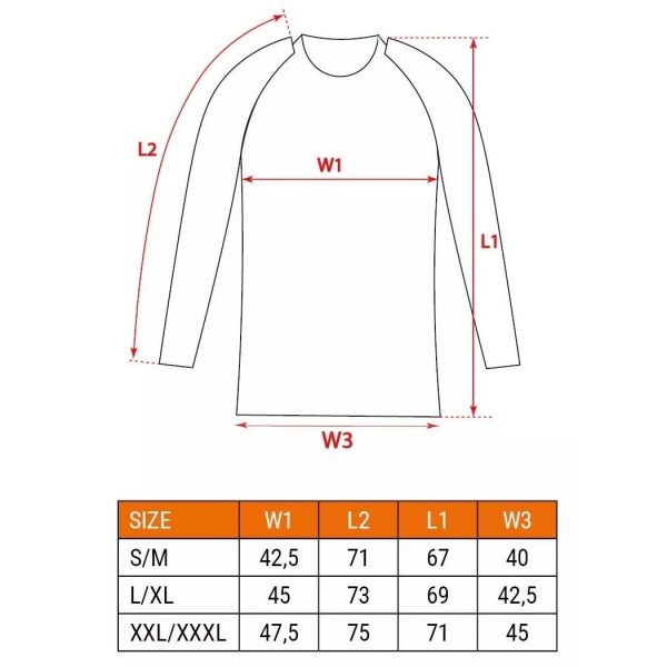 Bluza de corp termica, model Carbon, negru, marimea S/M, NEO