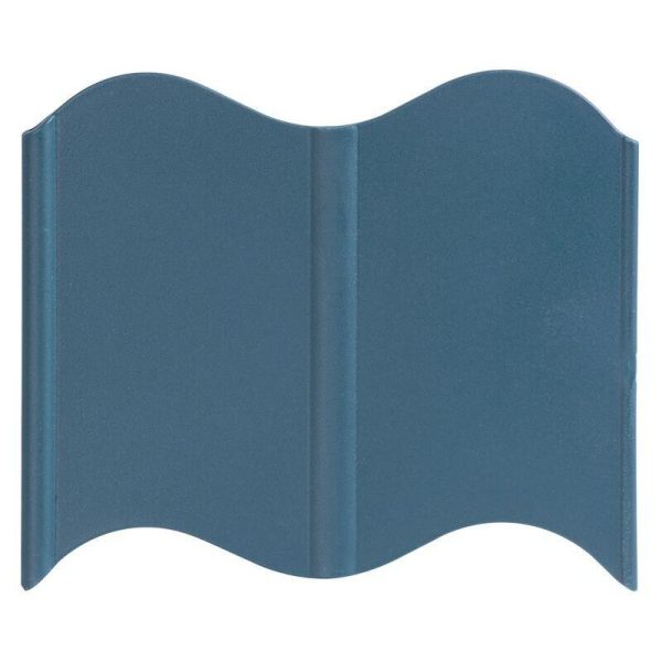 Bordura gazon din plastic, verde albastriu, set 32 buc, 5.1 m x 120 mm, Strend Pro