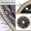 Carote diamantate profesionale, M14, set 5 buc, 20-68 mm, cu disc diamantat subtire, 125 mm
