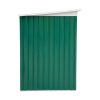 Casuta/magazie/sopron de gradina pentru depozitare unelte, otel, verde, 280x130x172 cm