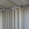 Casuta/magazie/sopron de gradina pentru depozitare unelte, cu structura baza inclusa, otel si PP, gri, 152x132x188 cm