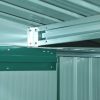 Casuta/magazie/sopron de gradina pentru depozitare unelte, cu structura baza inclusa, otel si PP, verde, 258x206x178 cm