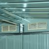 Casuta/magazie/sopron de gradina pentru depozitare unelte, cu structura baza inclusa, otel si PP, verde, 258x206x178 cm