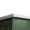 Casuta/magazie/sopron de gradina pentru depozitare unelte, cu structura baza inclusa, otel, verde, 213x130x173 cm