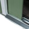 Casuta/magazie/sopron de gradina pentru depozitare unelte, cu structura baza inclusa, otel, verde, 213x130x173 cm