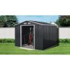 Casuta/magazie/sopron de gradina pentru depozitare unelte, metal, antracit, 301x303x214 cm, Strend Pro