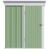 Casuta/magazie/sopron de gradina pentru depozitare unelte, otel, verde, 161x95x181 cm