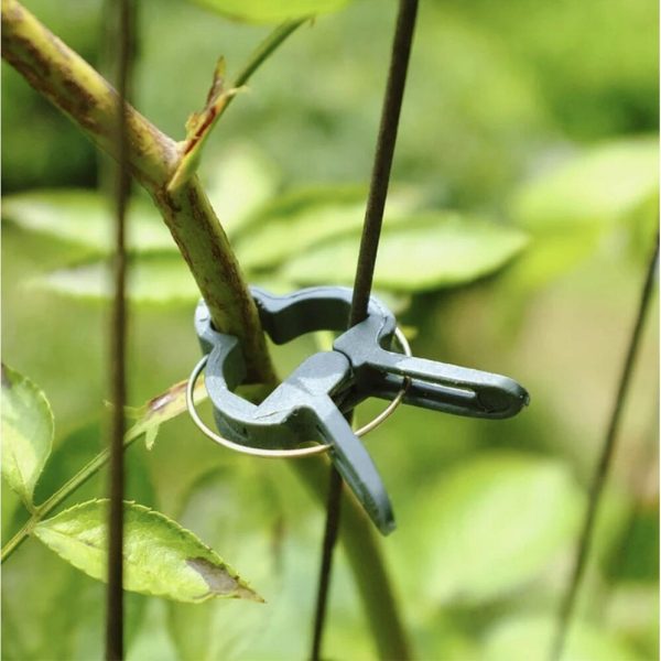 Clema de prindere pentru plante, 63 mm, pentru araci de max 16.2 mm, set 12 buc, Strend Pro