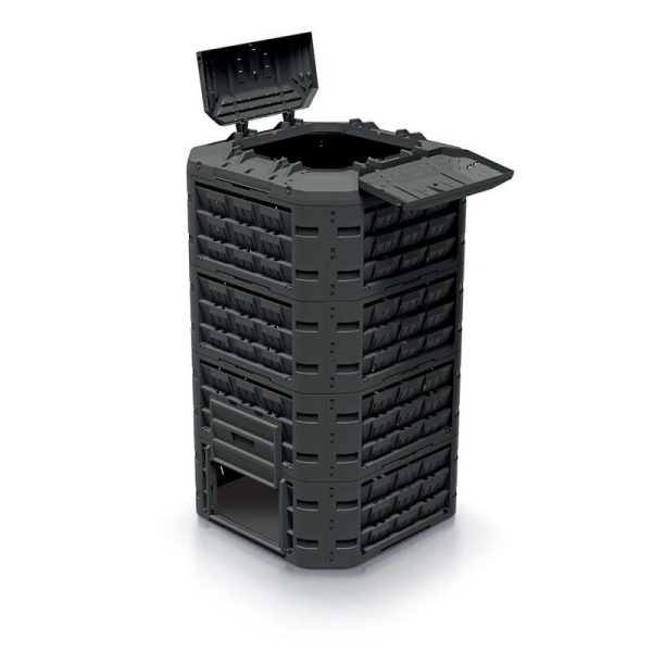 Compostor de gradina, 1250 L, negru, Compogreen, Vario