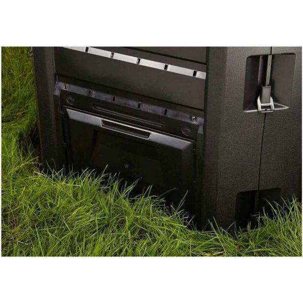 Compostor de gradina, 3 module, Module Compogreen, 1200 L,  negru, 198×71.9×82.6 cm, Prosperplast