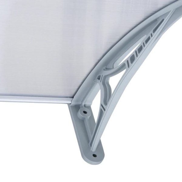Copertina marchiza, PVC si aluminiu, gri, 140x70x21 cm
