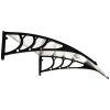 Copertina marchiza, policarbonat si aluminiu, transparent, 120x75x23 cm