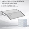 Copertina marchiza, policarbonat, transparent, 100x75x23 cm