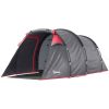 Cort camping, 2 persoane, impermeabil, tip tunel, cu vestibul, geanta, gri, 426x206x154 cm