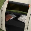 Cort camping, 4-5 persoane, impermeabil, cu vestibul, husa, kaki, 460x230x180 cm