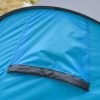 Cort camping, 2 persoane, impermeabil, tip igloo, cu husa, albastru deschis, 220x108x110 cm