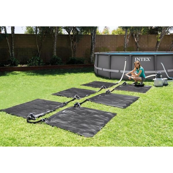 Covoras/pad solar, incalzitor pentru apa piscina, negru, 1.20×1.20 m, Intex