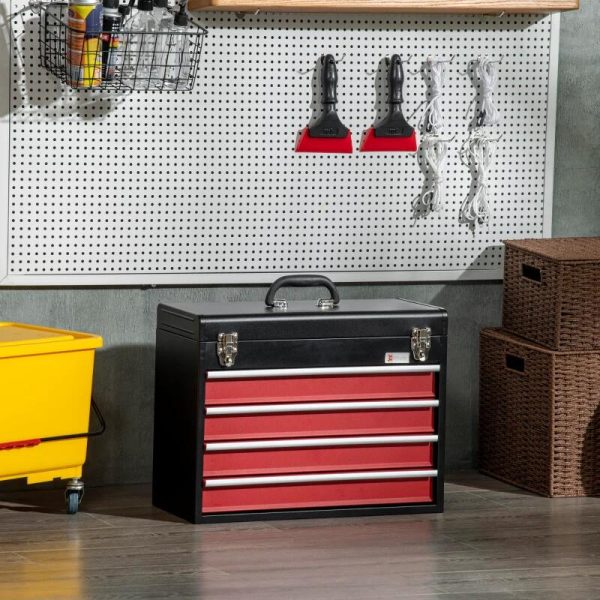 Cutie scule, metalica, 4 sertare, max 18 kg, 51x22x39.5 cm